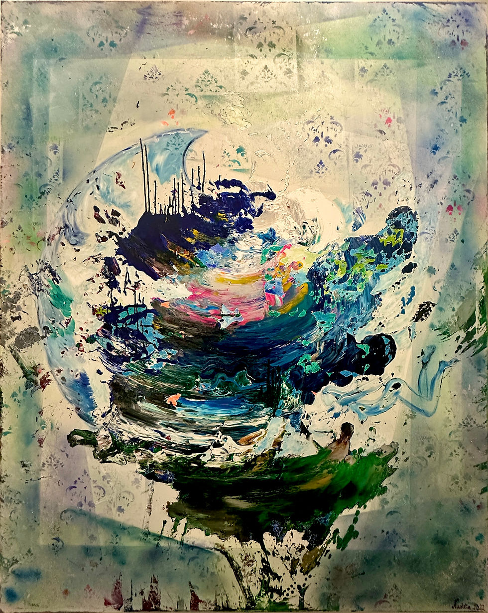 Energie der Erde – abstraktes Gemälde