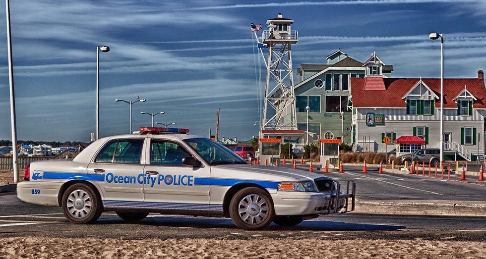 Police car in ocean city md 