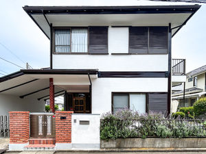 ナノコンポジットWの外壁塗装と、Tルーフを既存スレート屋根の上へ施工