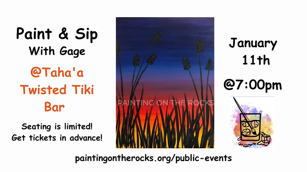 Paint and Sip at Twisted Tiki Bar