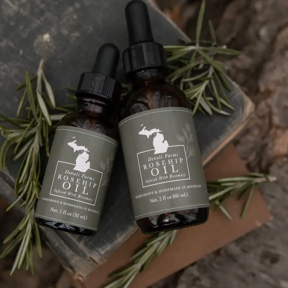 Rosehip rosemary oil Denali Farms