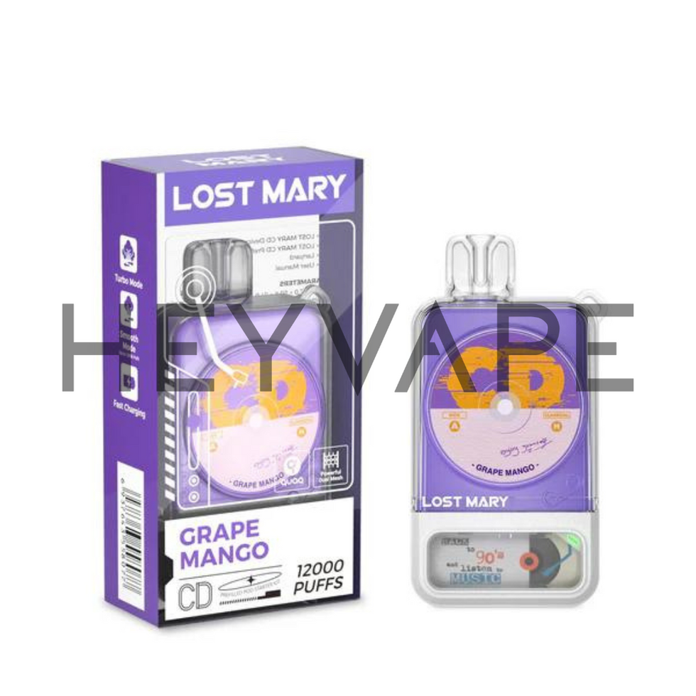 Lost Mary CD Kit, grape mango flavour ║ #1 vape shop online.