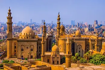 Cairo city skyline Egypt mosque
