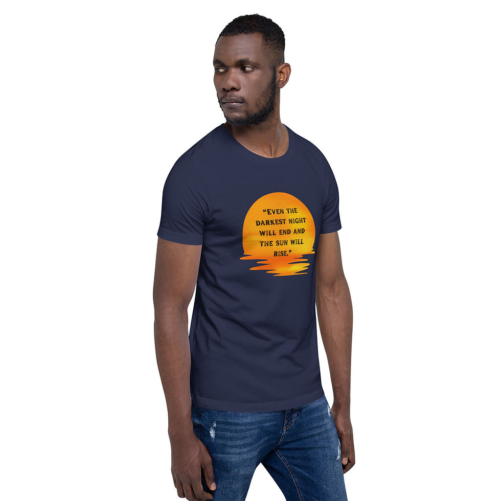 Thumbnail: Even the Darkest Night Will End" Inspirational T-Shirt Unisex 