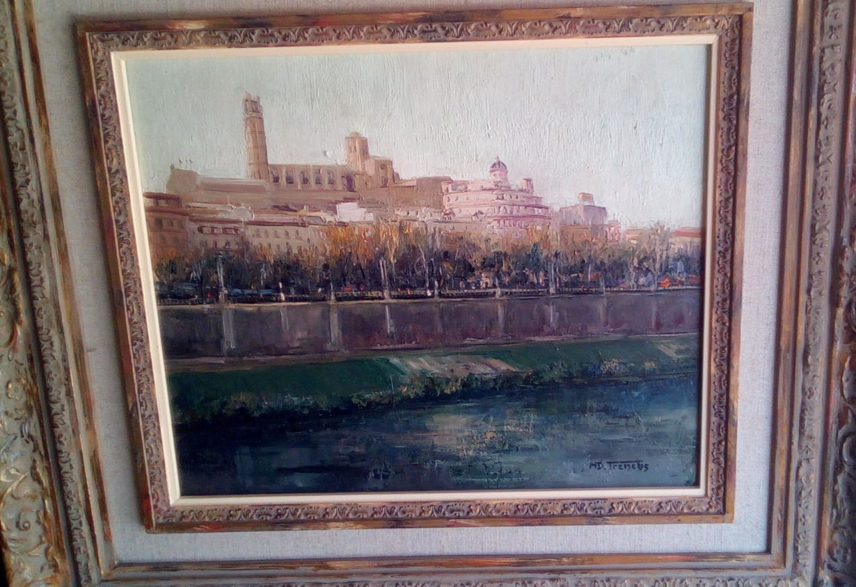 M.D TRENCHS. la seu de lleida. 60x80