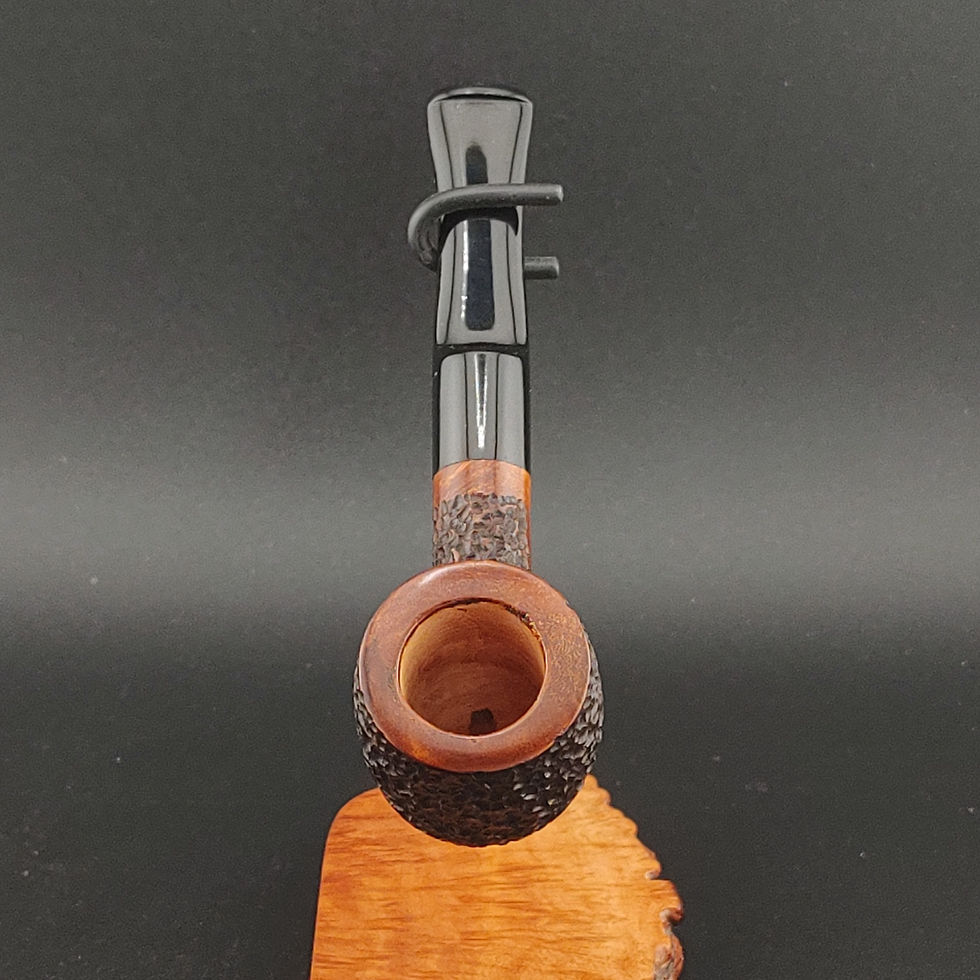 rusticated billiard tobacco pipe