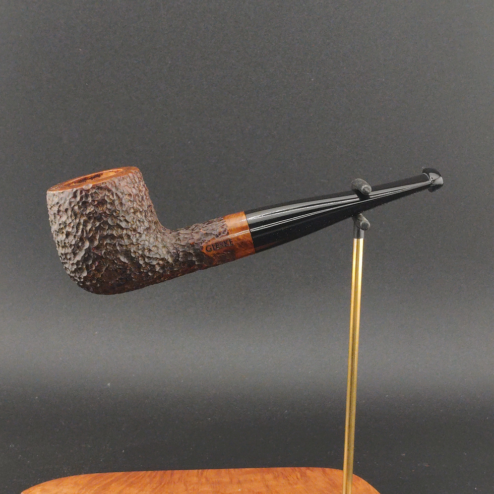 rusticated billiard tobacco pipe