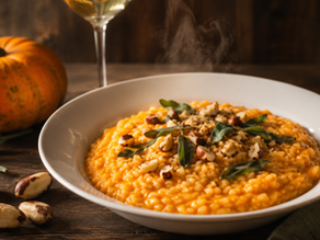 Risoto Cremoso de Abóbora com Castanha-do-Pará Torrada (Almoço)