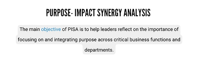 purpose- impact synergy analysis