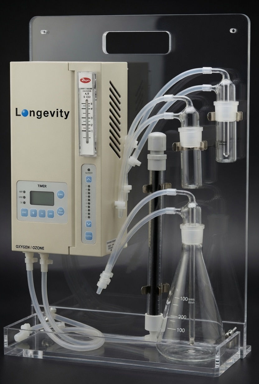 Full Plexiglass Stand For Longevity Resources EXT Series Ozone Generators
