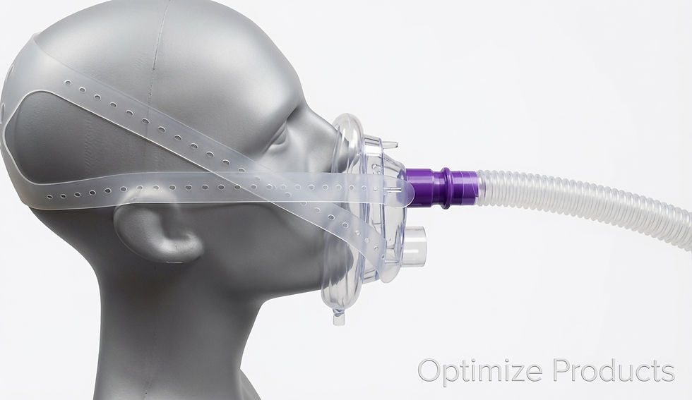 Optimize O2Max Standard Mask For EWOT Reservoir Bag Systems