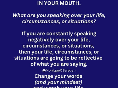 Sometimes your breakthrough is in your mouth.