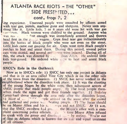 SNCC newspaper clipping_ what really hap