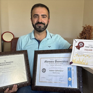 Okuma azmiyle önce mühendis, sonra avukat oldu, bu yıl da tıp fakültesini bitirdi