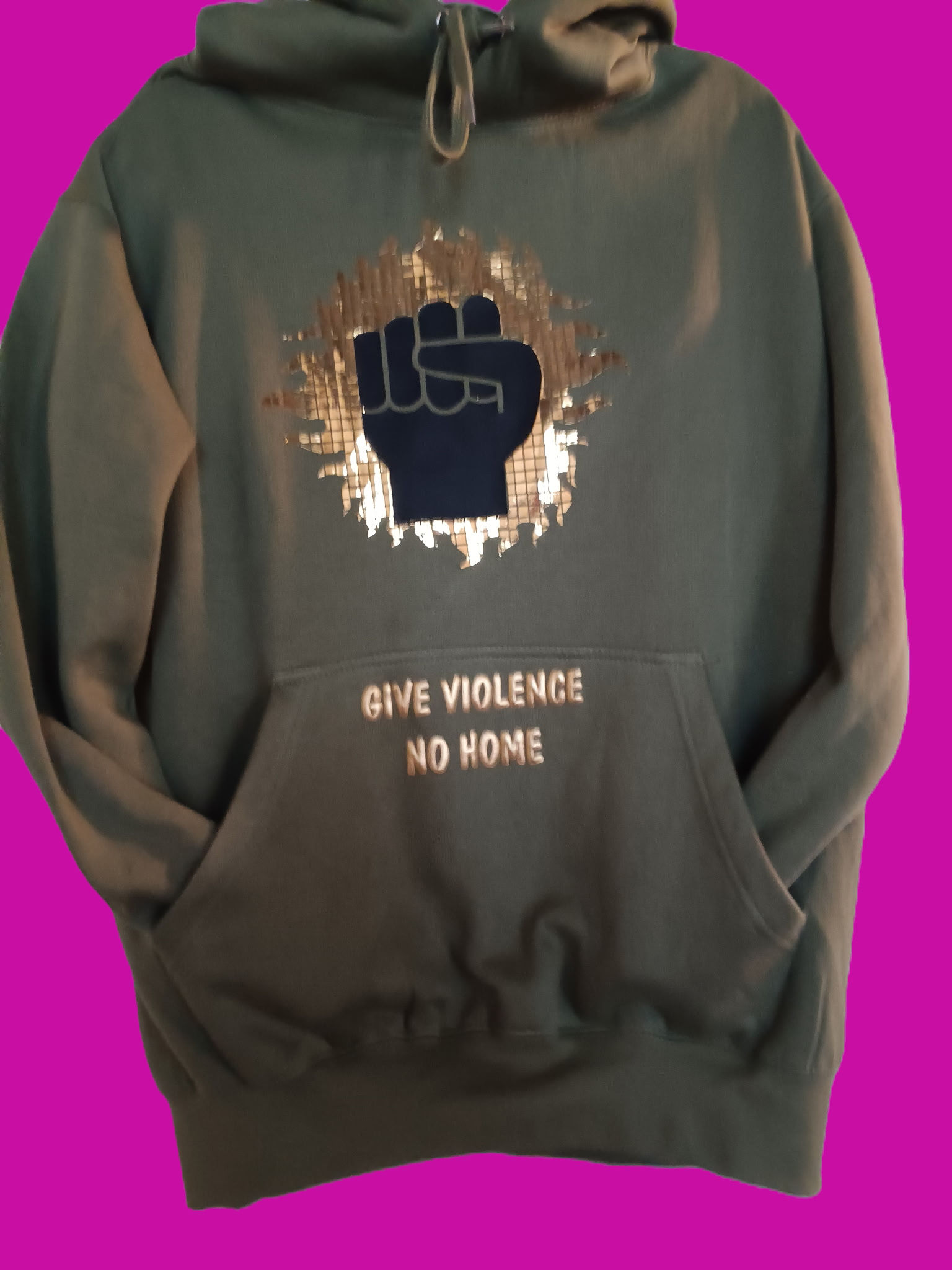 GIVE VIOLENCE NO HOME HOODIE