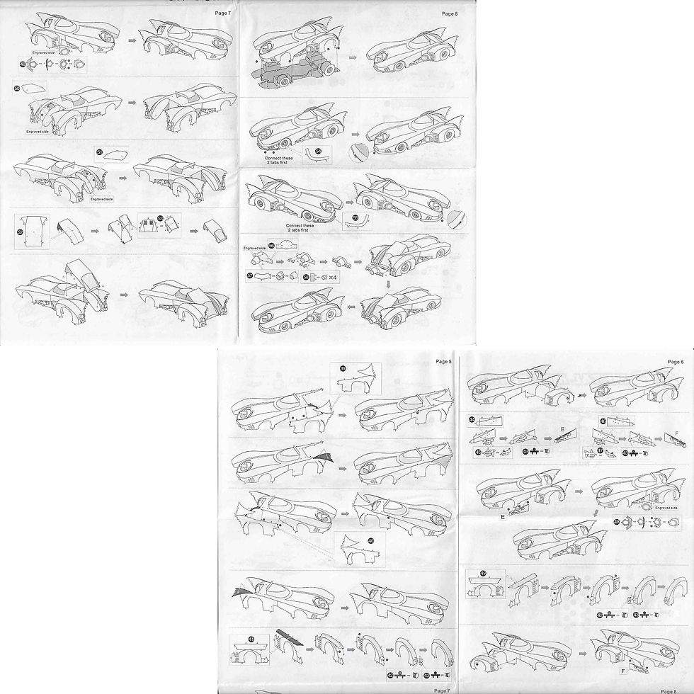 Thumbnail: Batmobile 3D stainless steel model