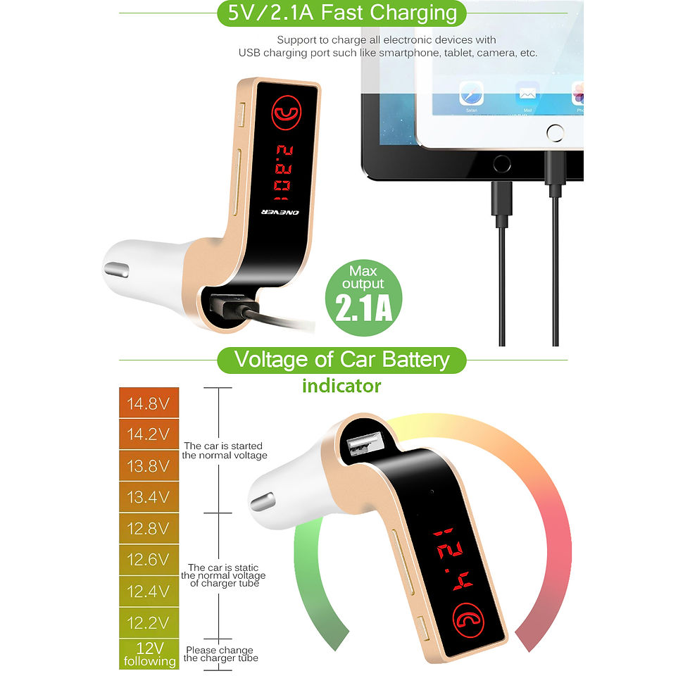 Thumbnail: Car Bluetooth to FM Transmitter