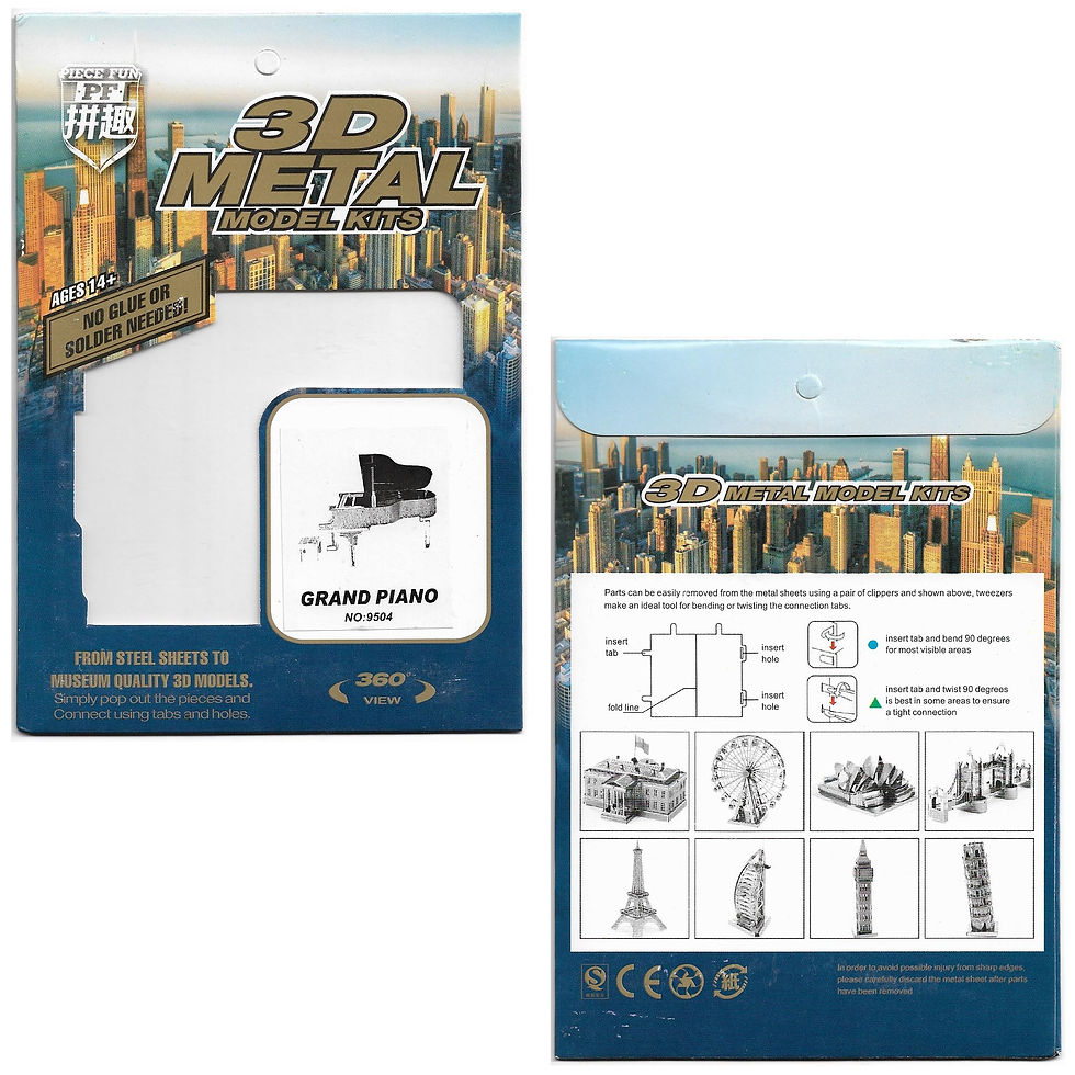 Thumbnail: Grand Piano 3D Stainless Steel Model