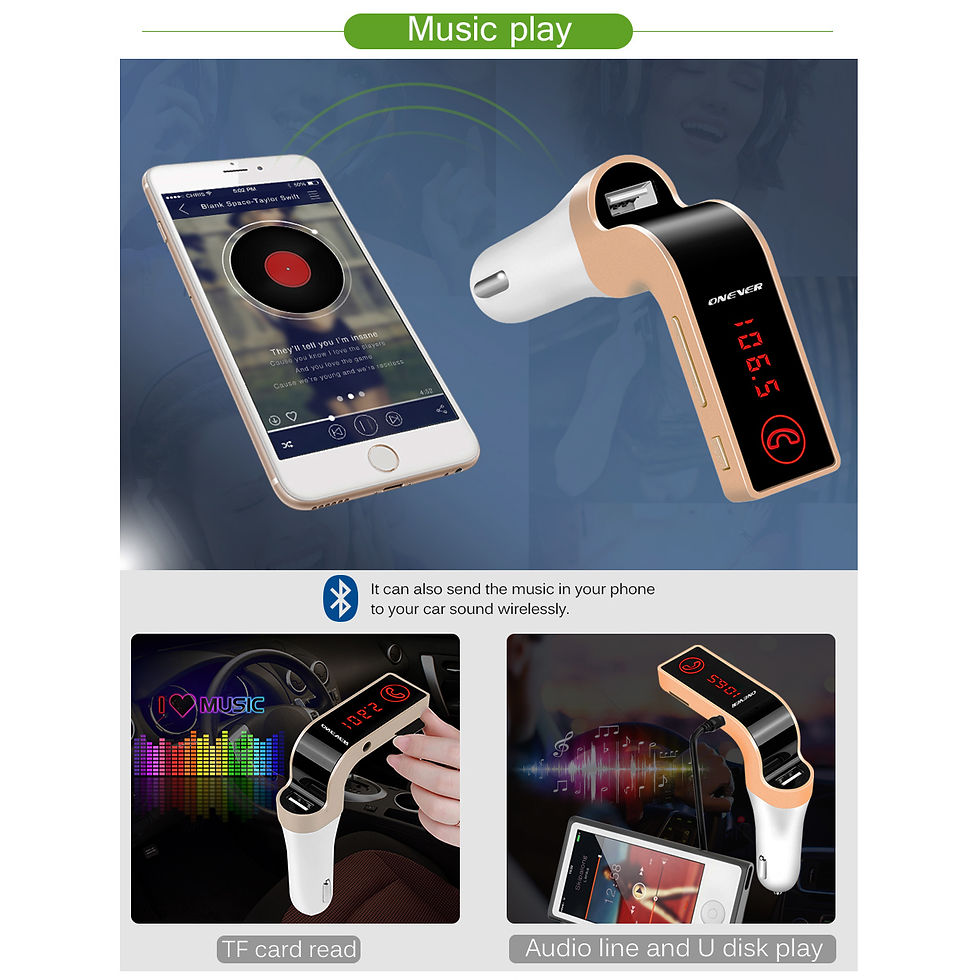Thumbnail: Car Bluetooth to FM Transmitter