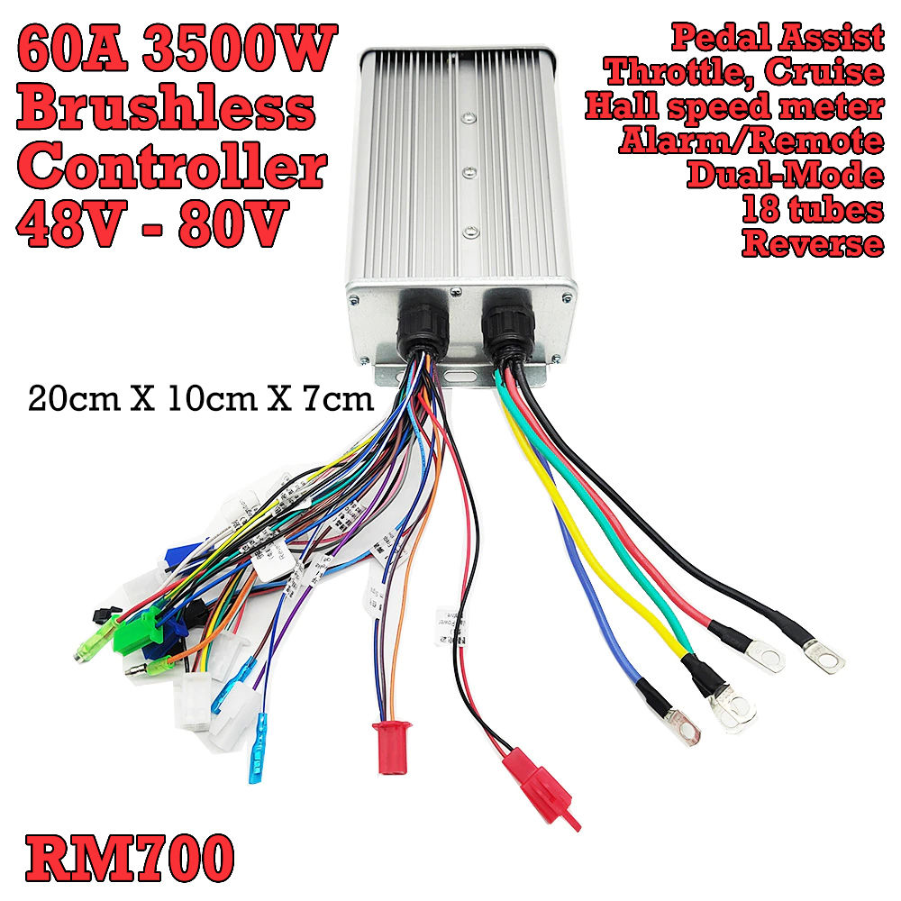3500W 60A Brushless Controller PAS