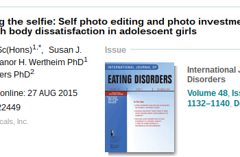 Do “Selfies” Impact Body Dissatisfaction?