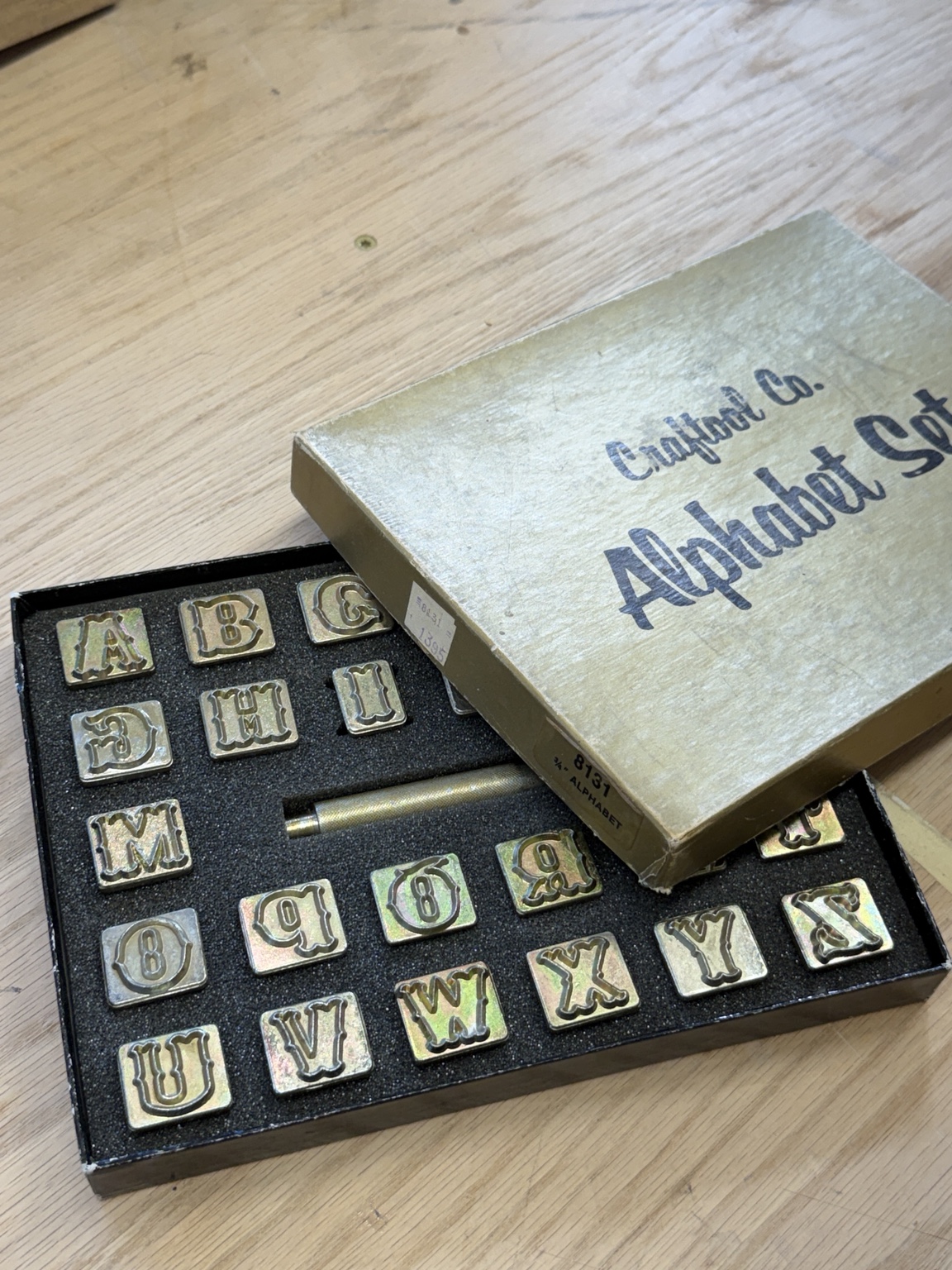 Craftool ¾-inch Alphabet Stamp Set — detail 2