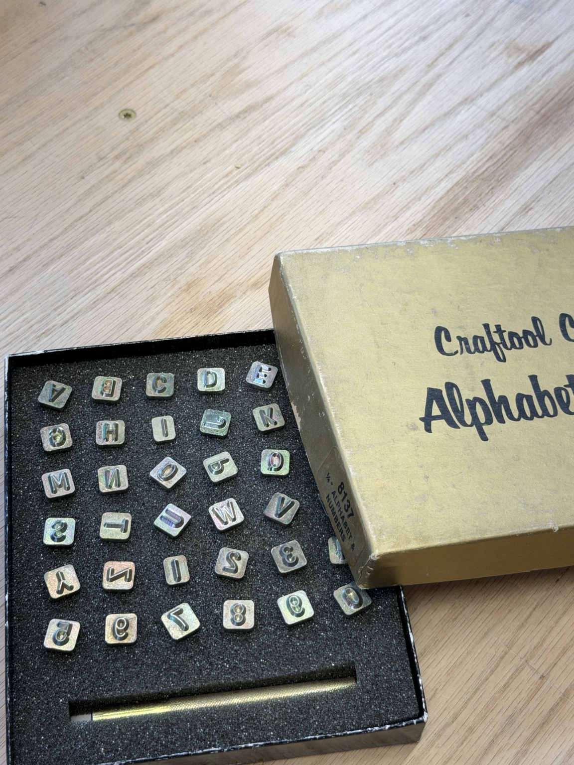Craftool ¼-inch Alphabet & Number Set