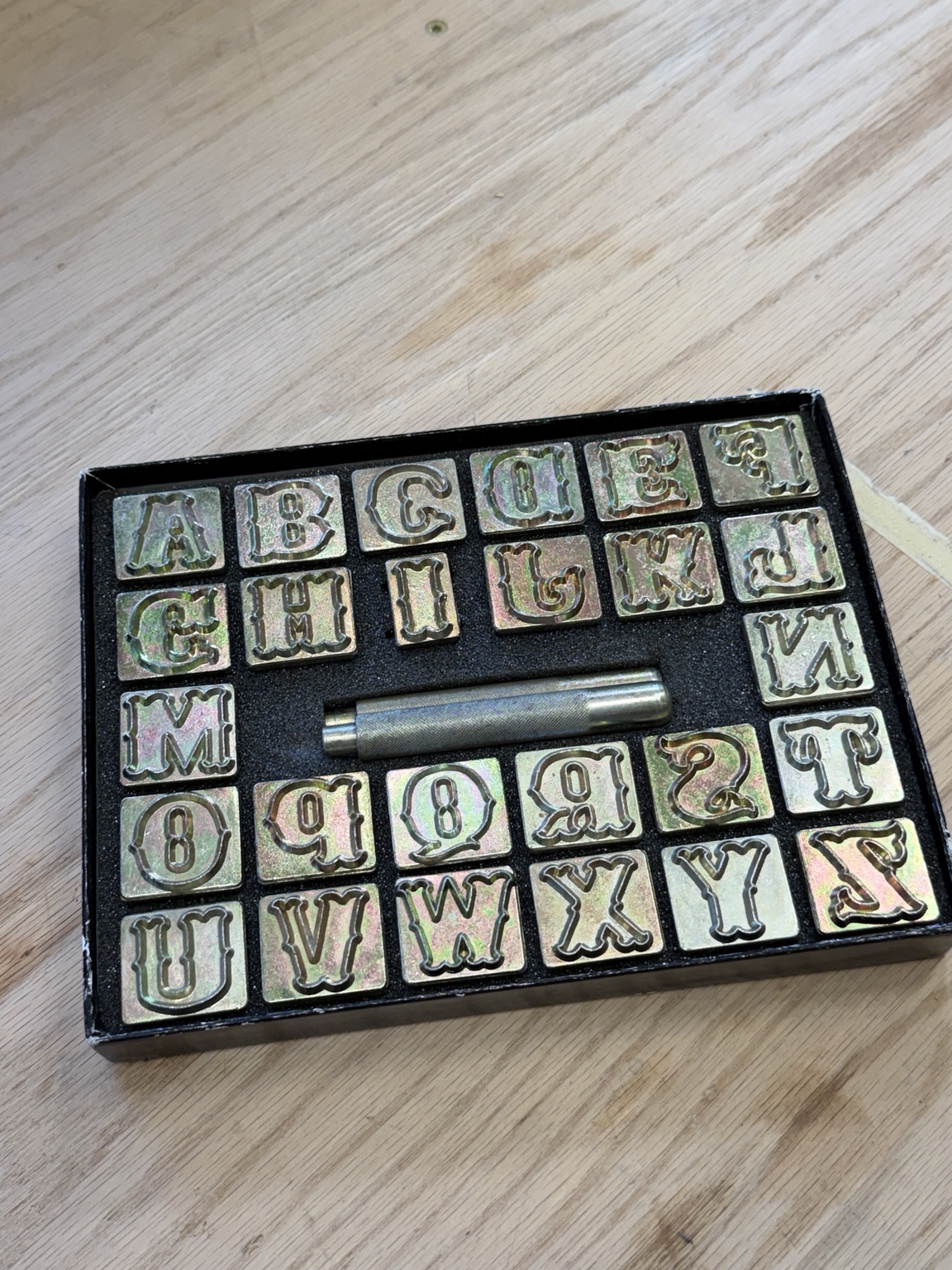 Craftool 1-inch Alphabet Stamp Set