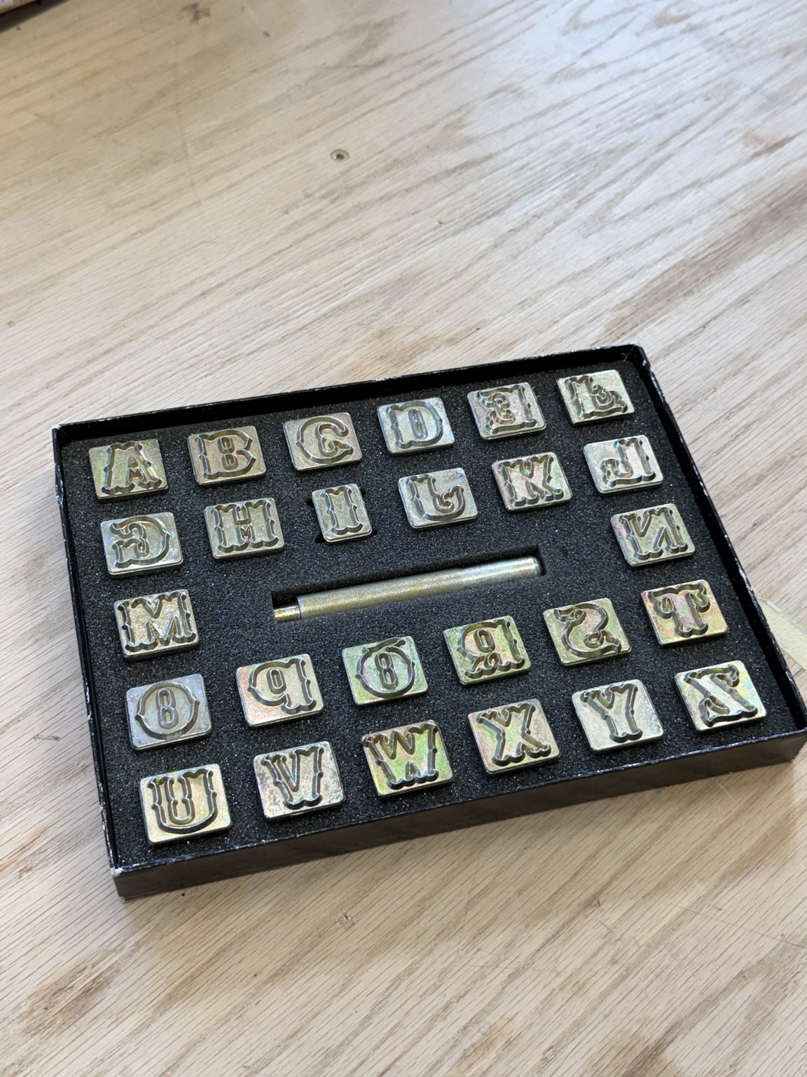 Craftool ¾-inch Alphabet Stamp Set