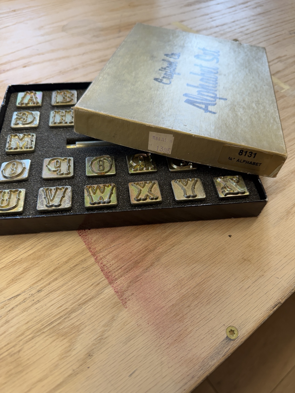 Craftool ¾-inch Alphabet Stamp Set — detail 1