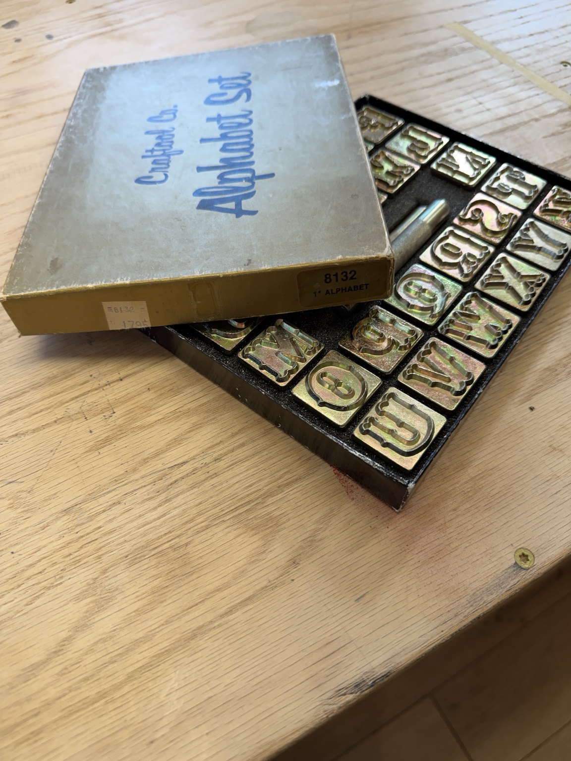 Craftool 1-inch Alphabet Stamp Set — detail 1