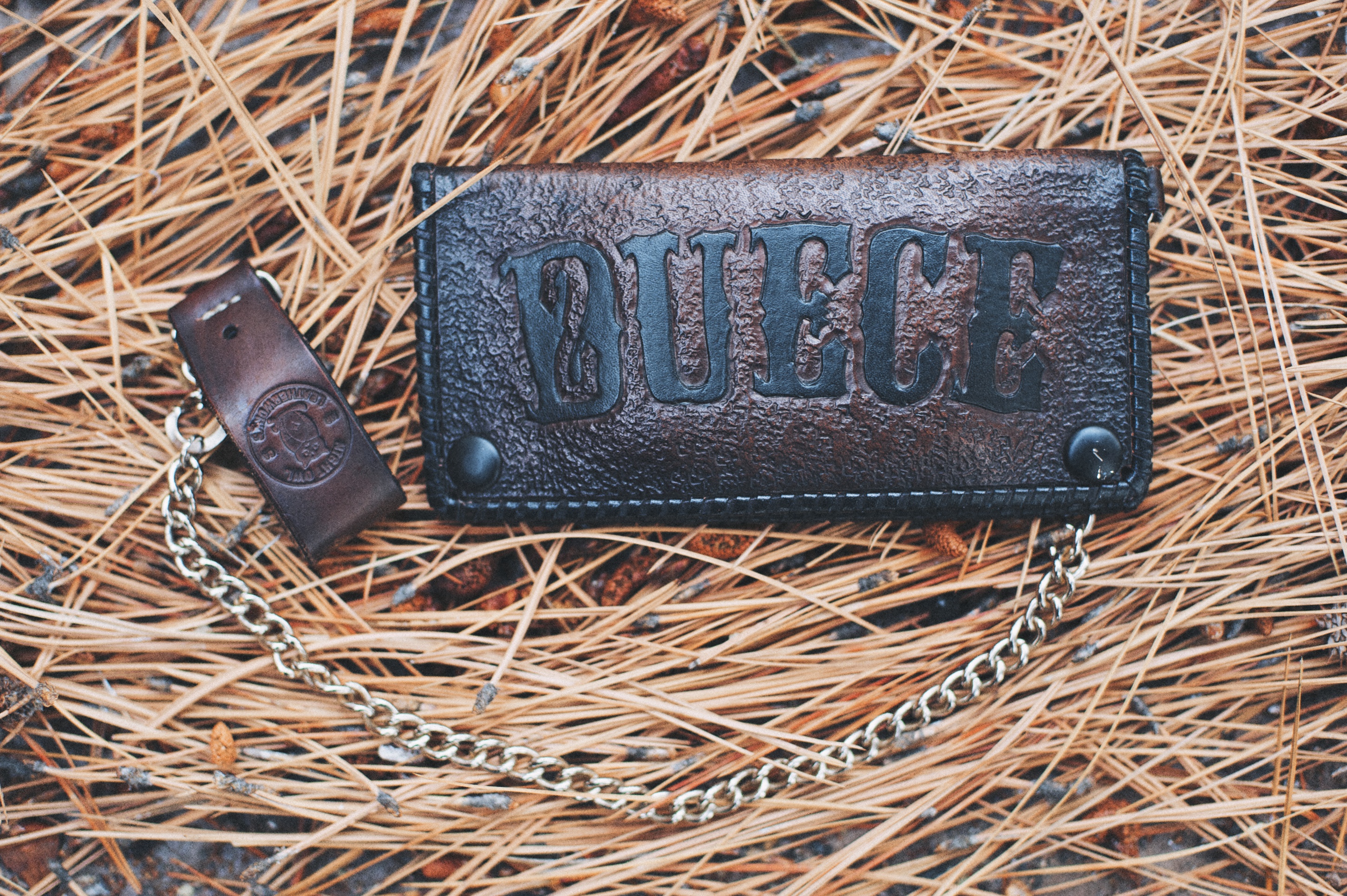 Dons Biker Wallet Pine Needles