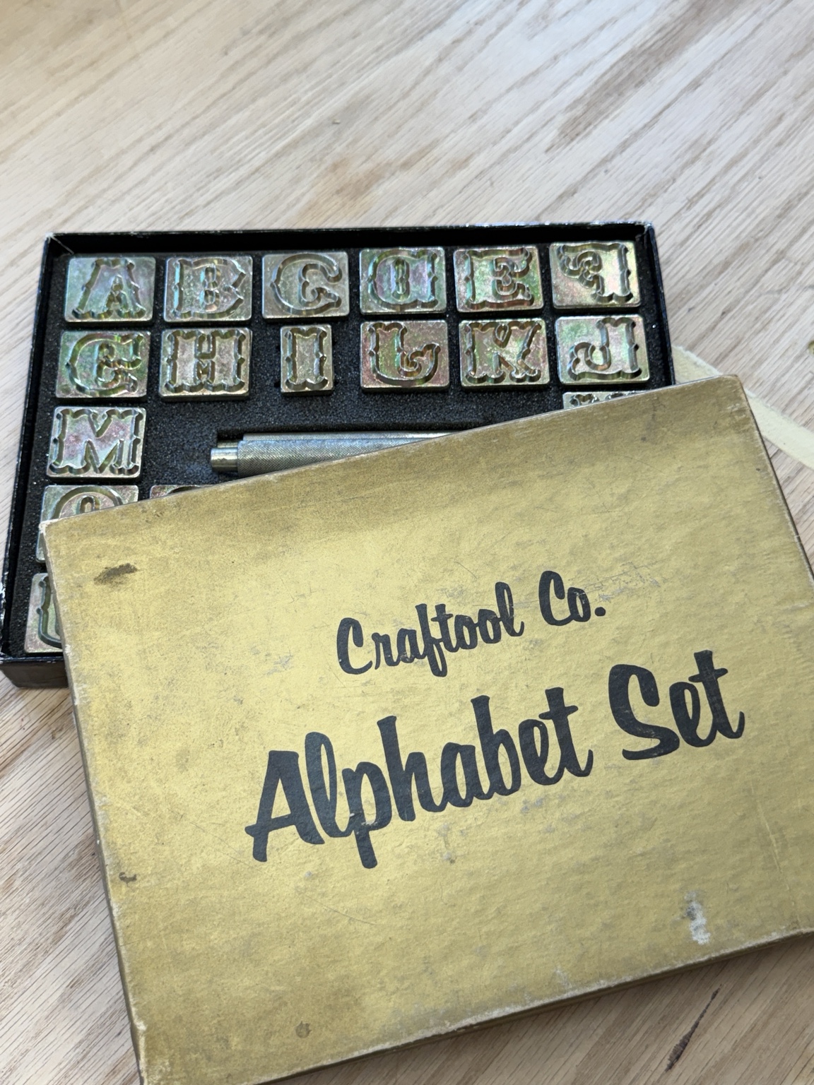 Craftool 1-inch Alphabet Stamp Set — detail 2