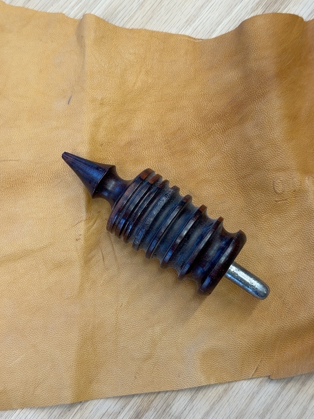 Wooden Powered Edge Burnisher