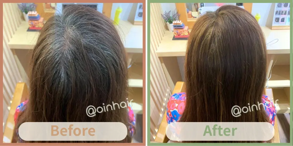 OiN Hair 天然中藥染髮見證 - 敏感肌遮白髮見證，解決染髮過敏紅腫