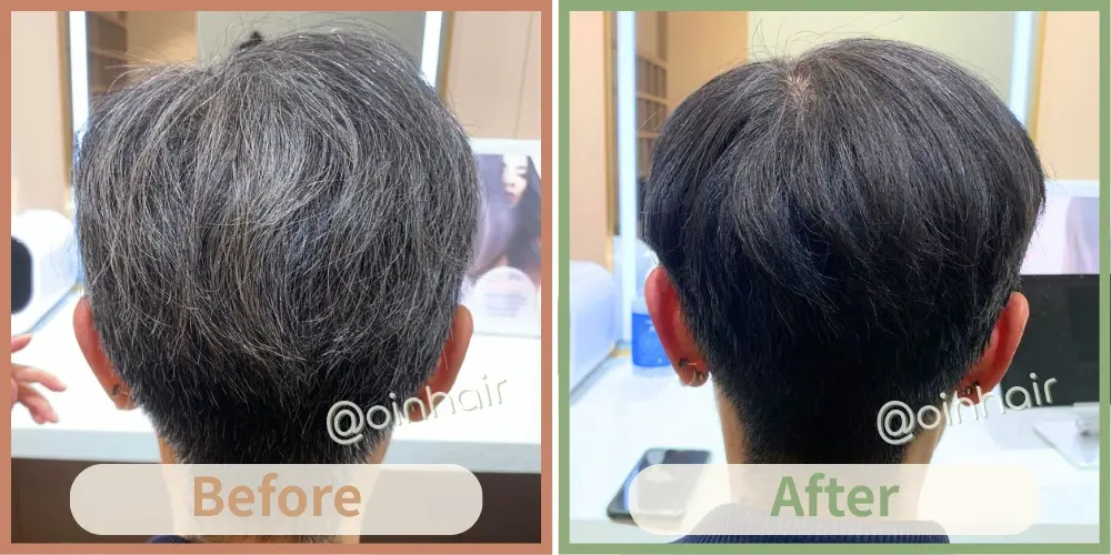 OiN Hair 職場減壓遮白見證 - 針對壓力性白髮，高效天然上色維持形象