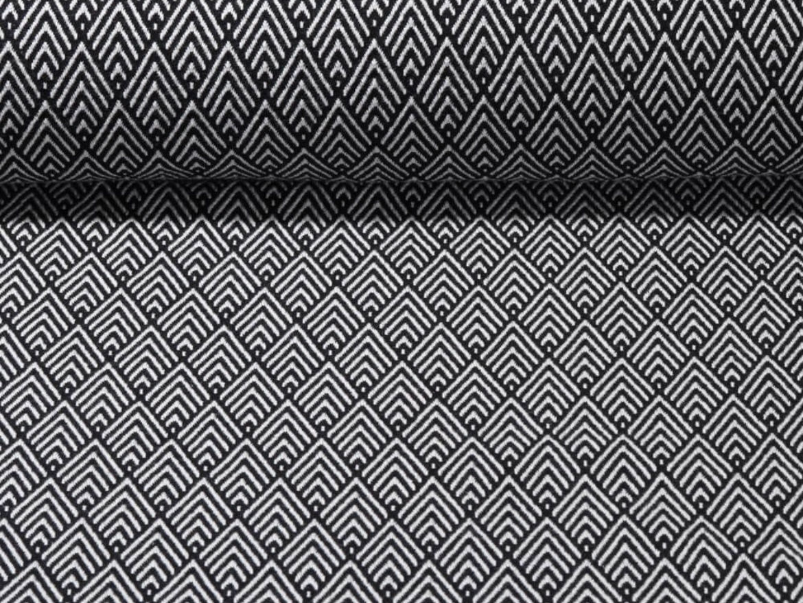 Albstoffe - Jacquard Hamburger Liebe Travel the World, schwarz