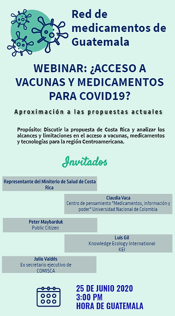 Webinar. Acceso a vacunas y medicamentos