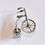 Thumbnail: Silver model bicycle  - 3 cm