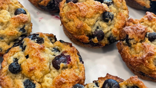 Blueberry Greek Yogurt Muffins