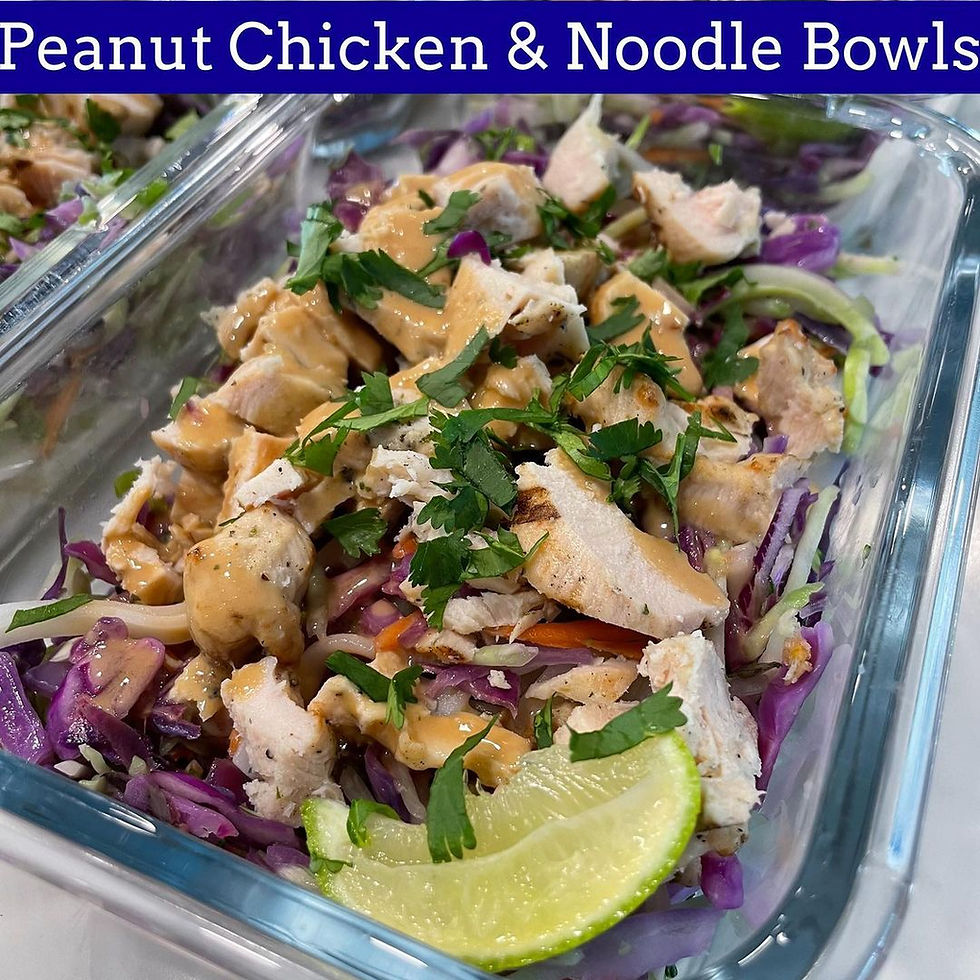 Peanut Chicken & Noodle Bowls