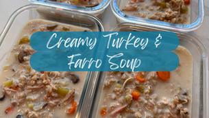 Creamy Turkey & Farro Soup