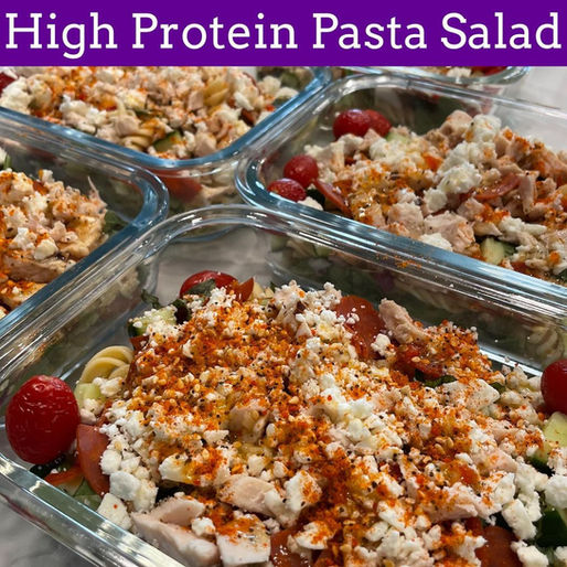High Protein Pasta Salad