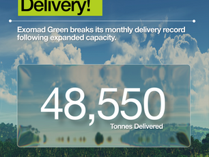 Exomad Green Sets New Monthly Record with 48,550 Tonnes of CO₂ Delivered