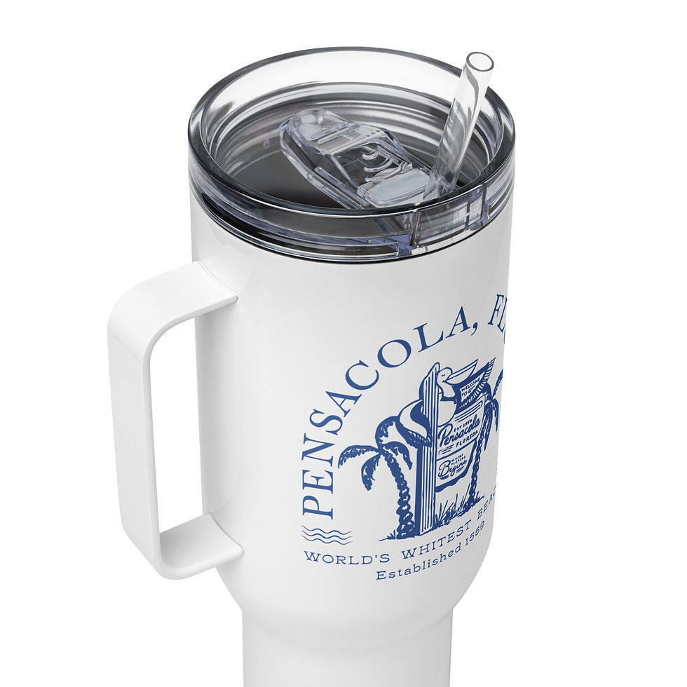 Thumbnail: Arched Pensacola Sign Travel Tumbler