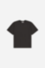 T-shirt oversize gris foncé vue de face