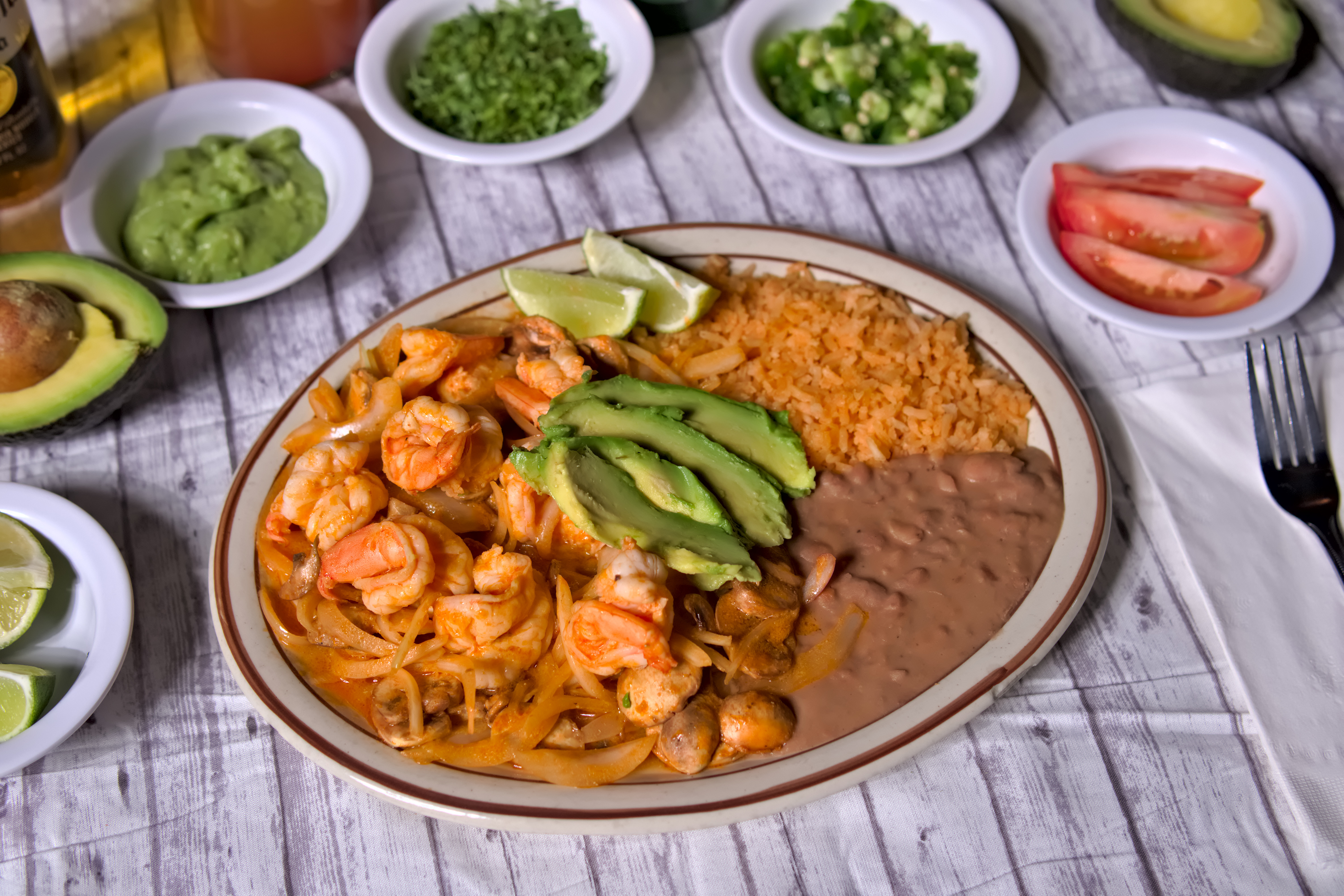 Arranged Food and Objects