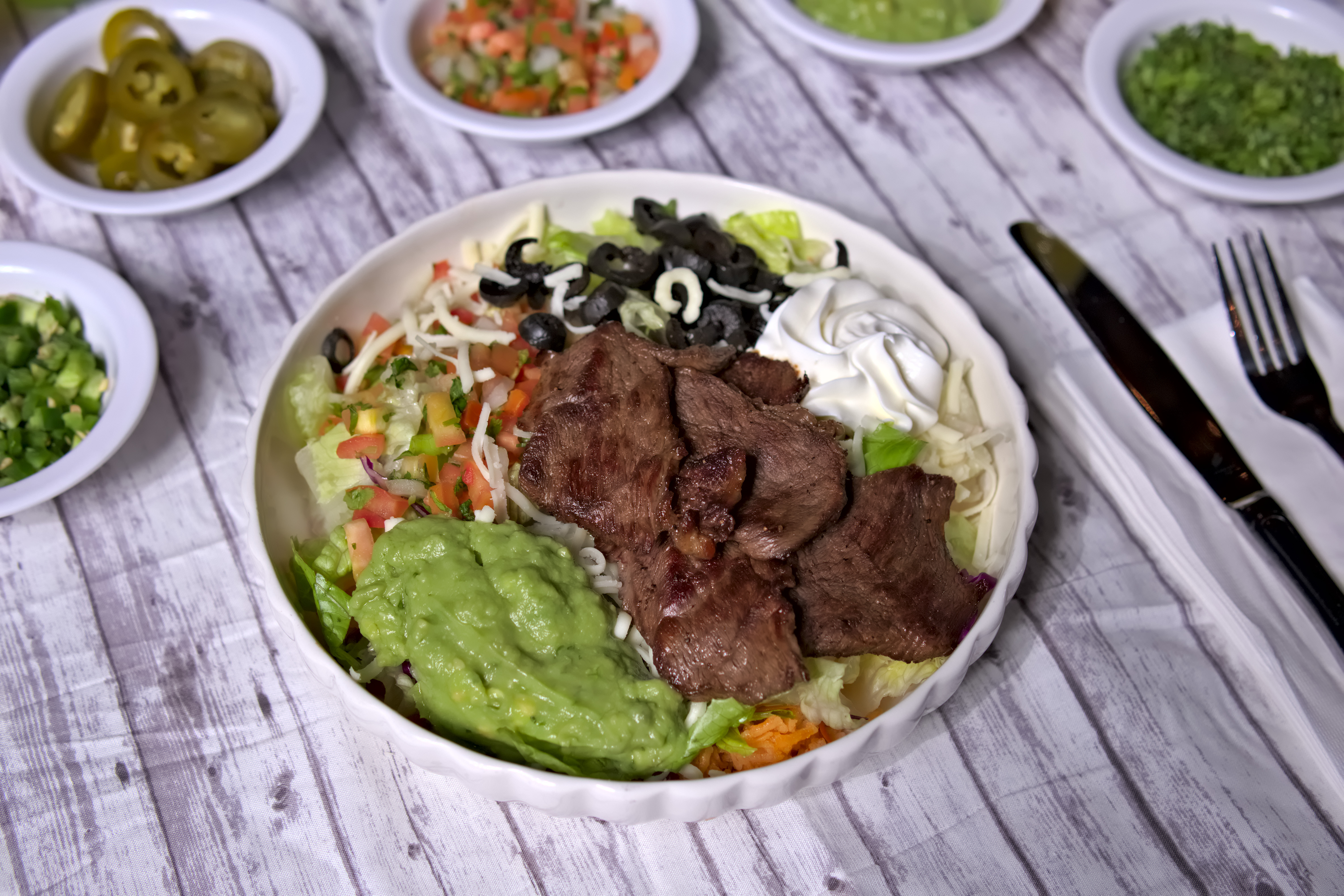 Arranged Food and Objects