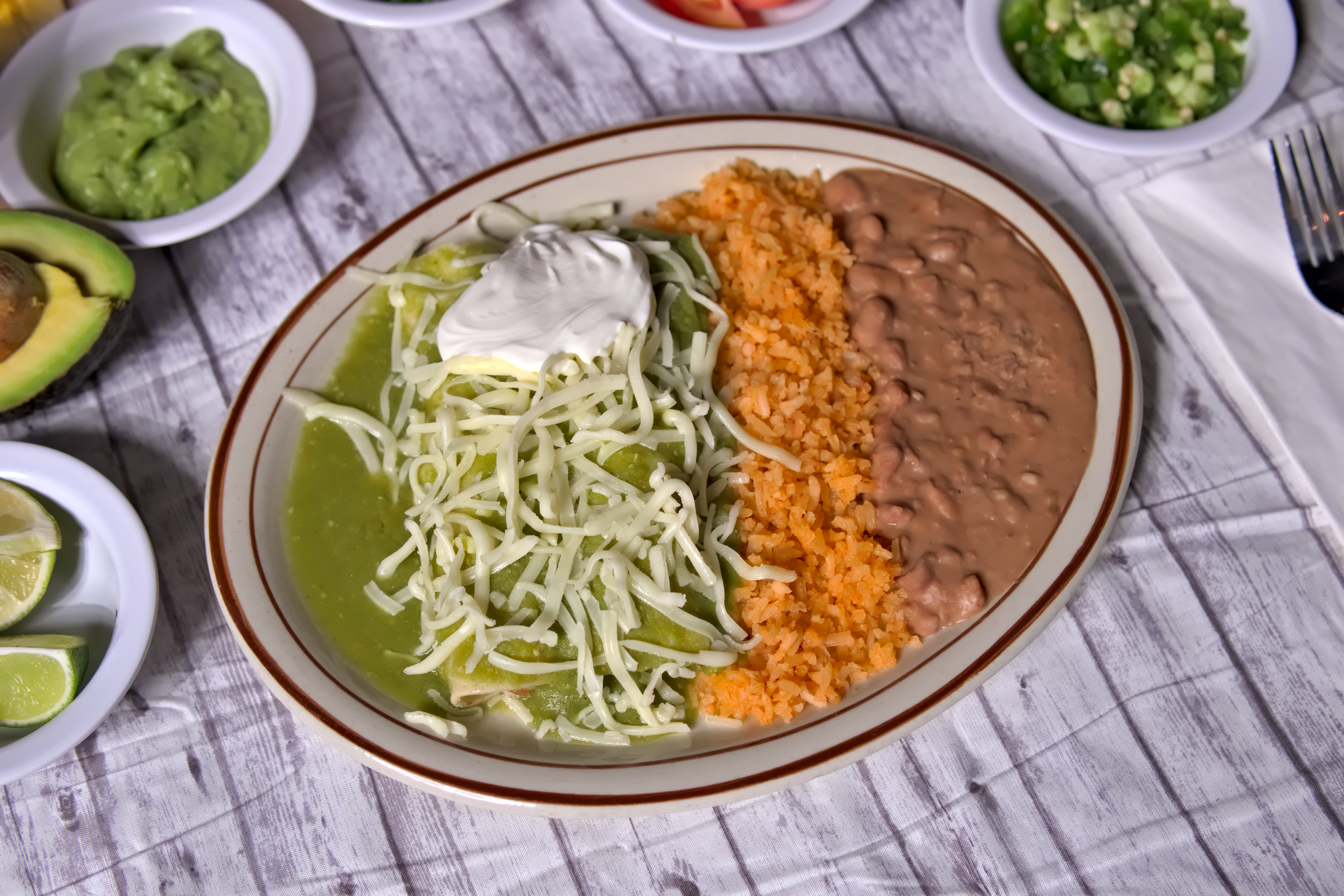 Arranged Food and Objects