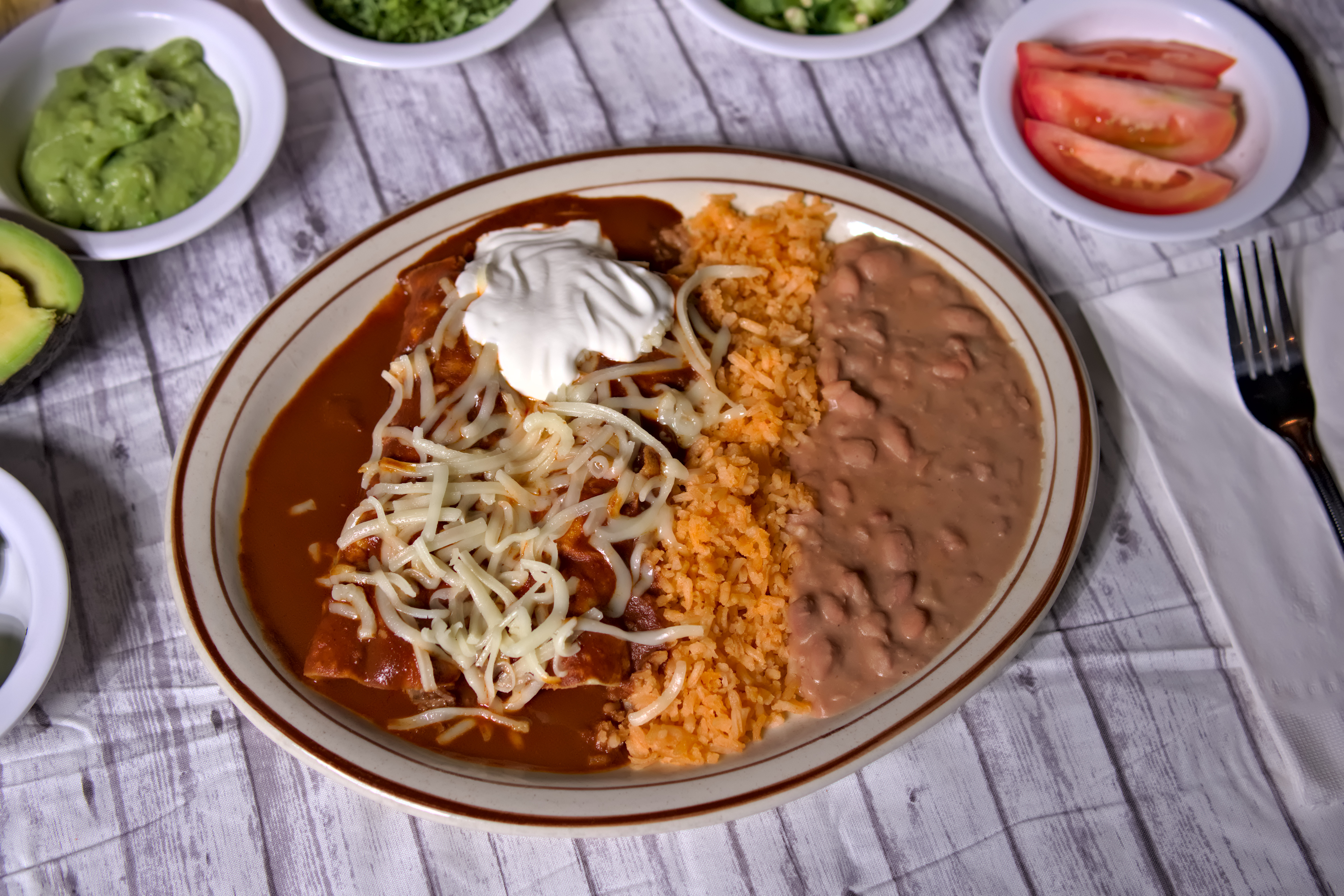 Arranged Food and Objects